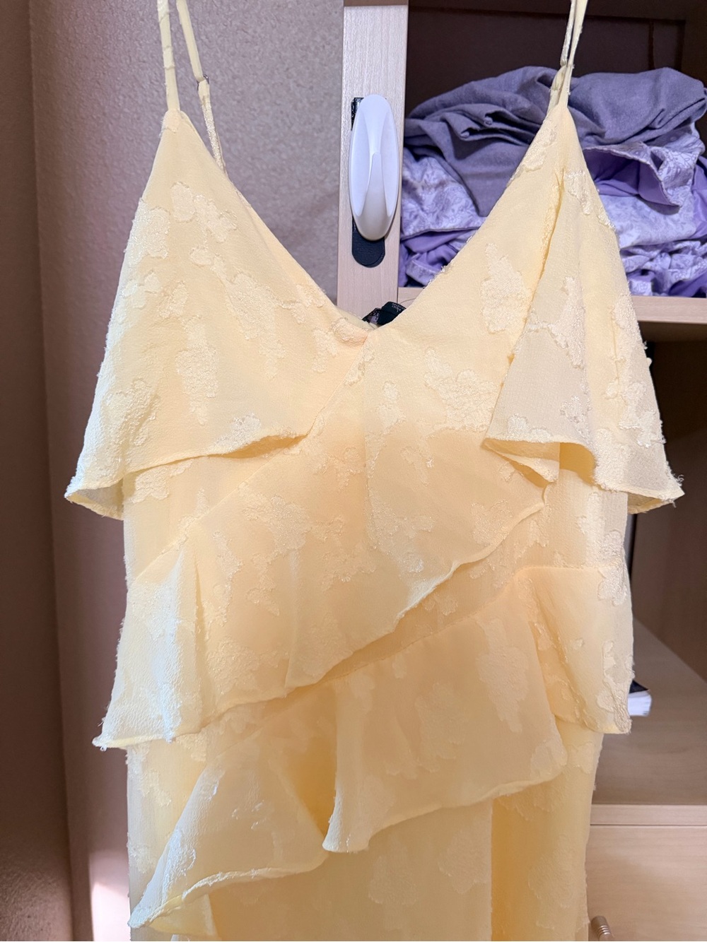 wild fable Light Yellow Ruffle Slip Maxi Dress - Picture 2 of 5